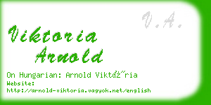 viktoria arnold business card